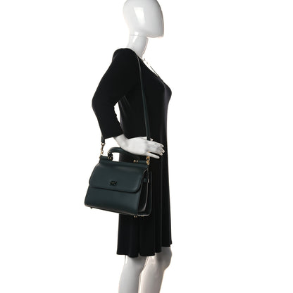 Dolce & Gabbana Calfskin Small Sicily 58 Bag Green 2 of 17