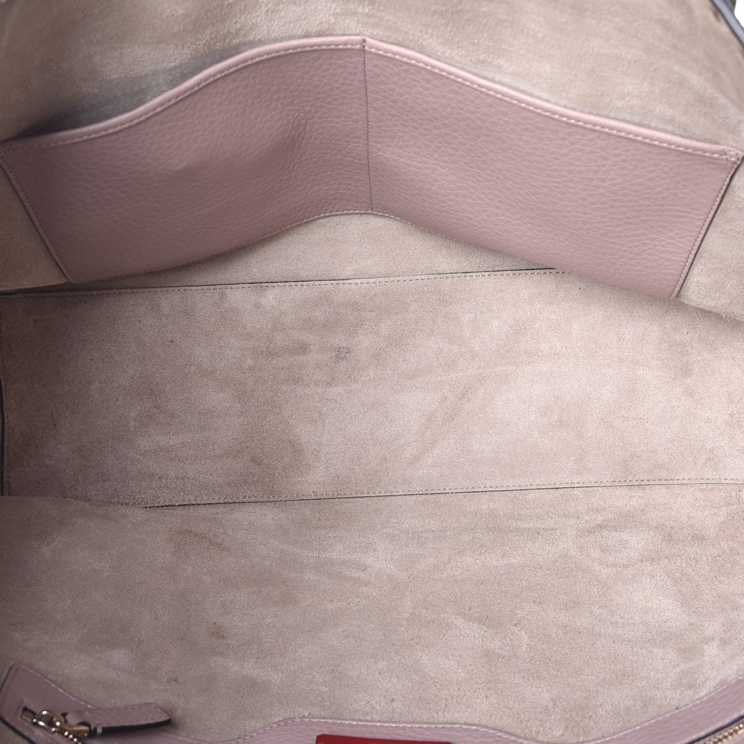 Valentino Garavani Grained Calfskin Rockstud Shoulder Tote Poudre 5 of 9