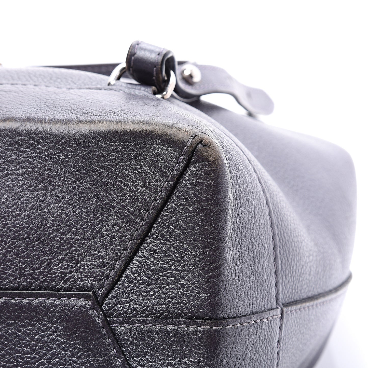 Calfskin Eyelet Lockme Backpack Black
