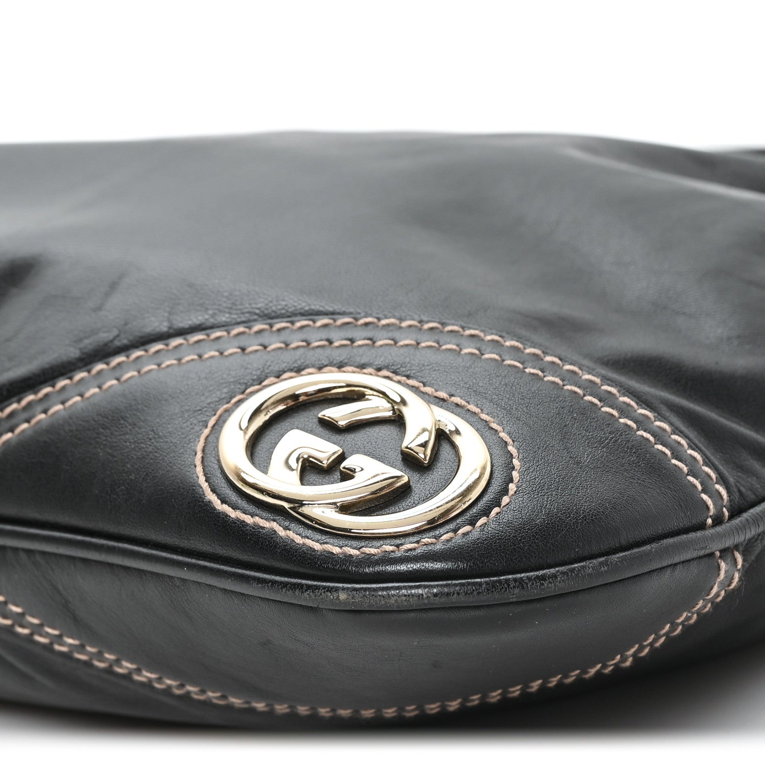 Gucci Calfskin Medium New Britt Hobo Black 10 of 11