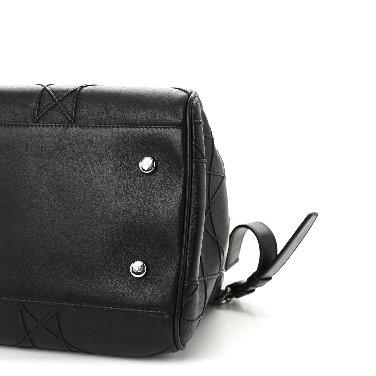 Lambskin Cannage Granville Polochon Black