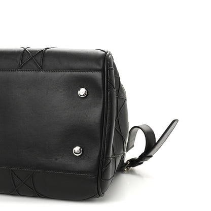 Christian Dior Lambskin Cannage Granville Polochon Black 10 of 10