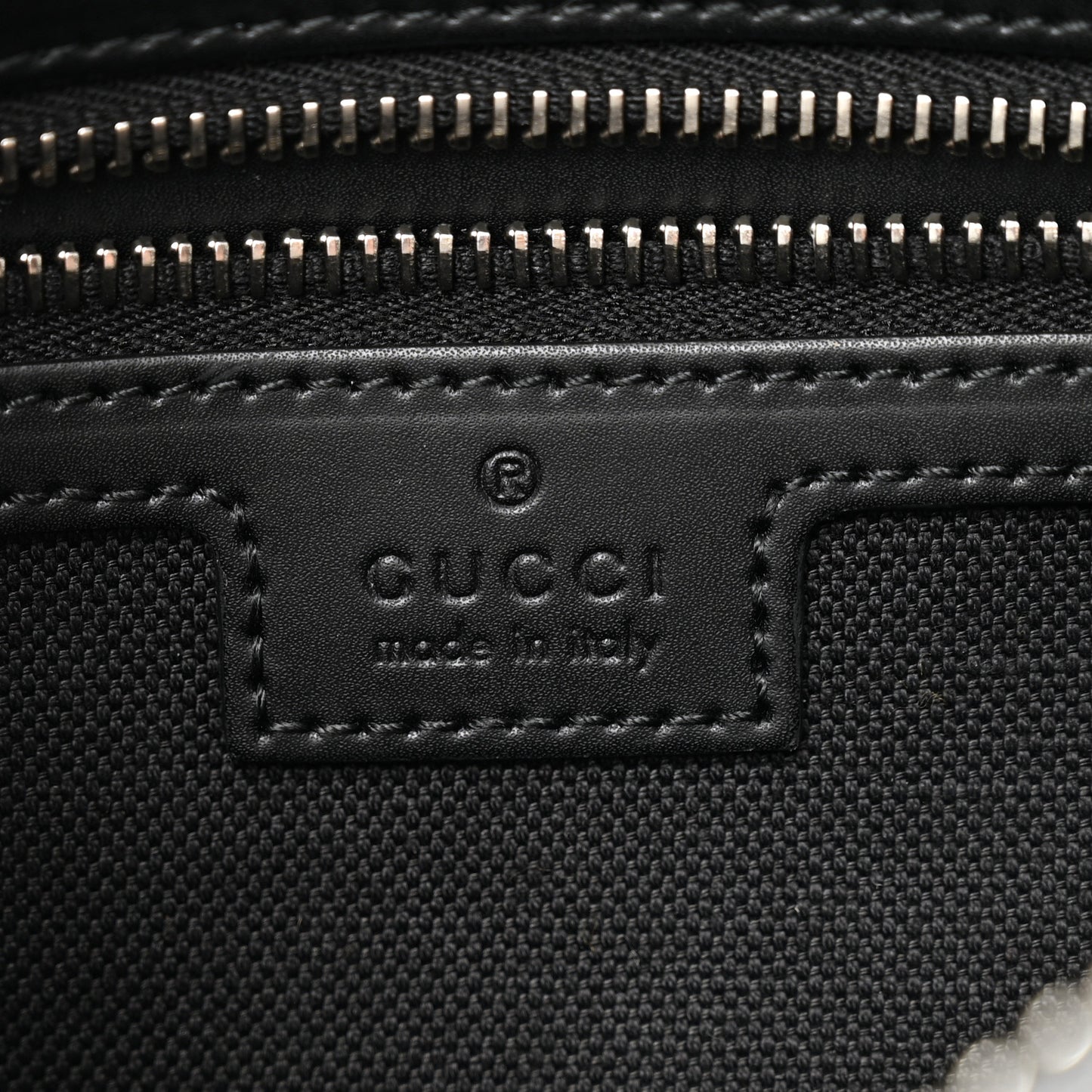 Soft GG Supreme Monogram Web Belt Bag Black Grey
