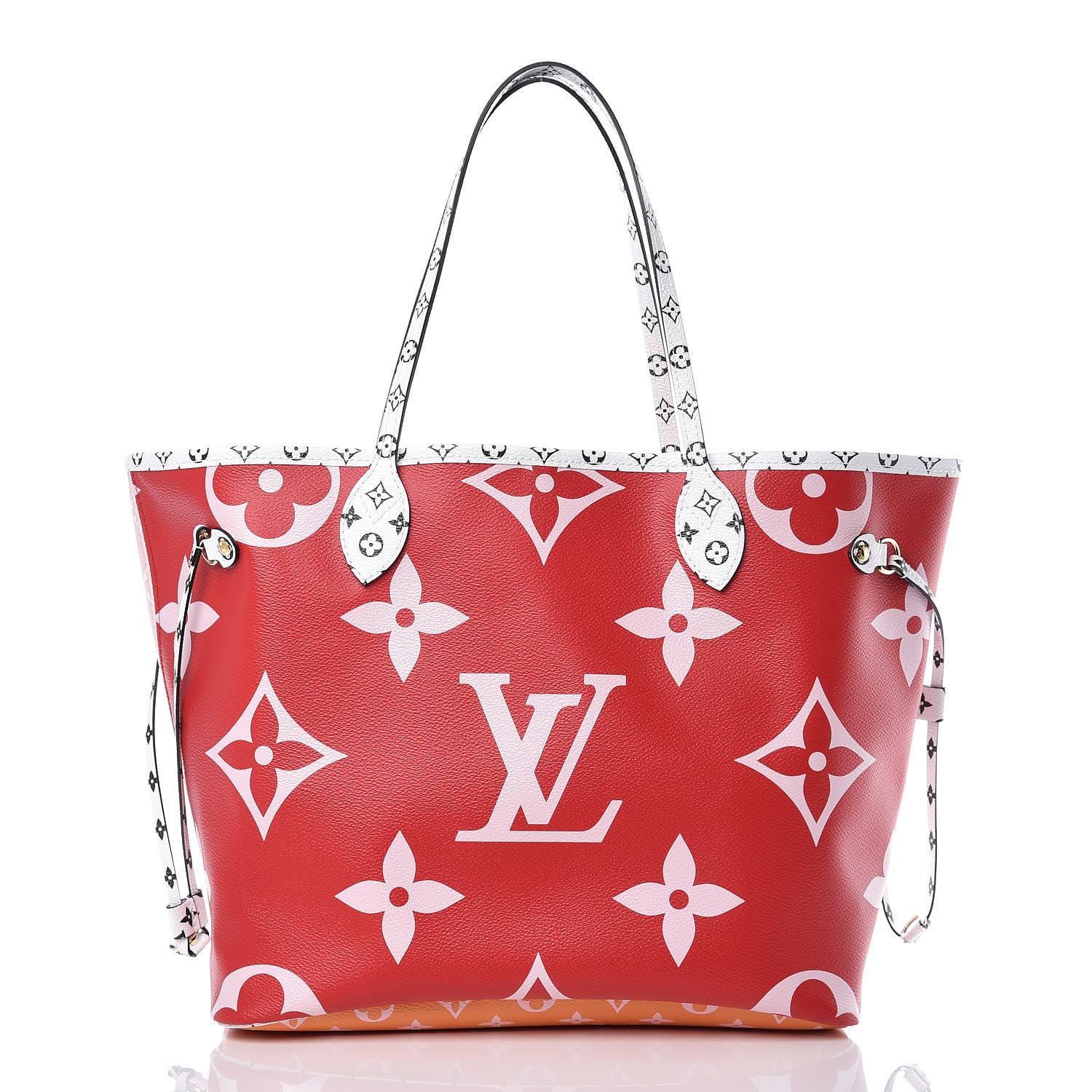 Louis Vuitton Monogram Giant Neverfull MM Rouge 3 of 11