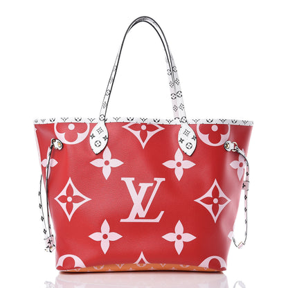 Louis Vuitton Monogram Giant Neverfull MM Rouge 3 of 11