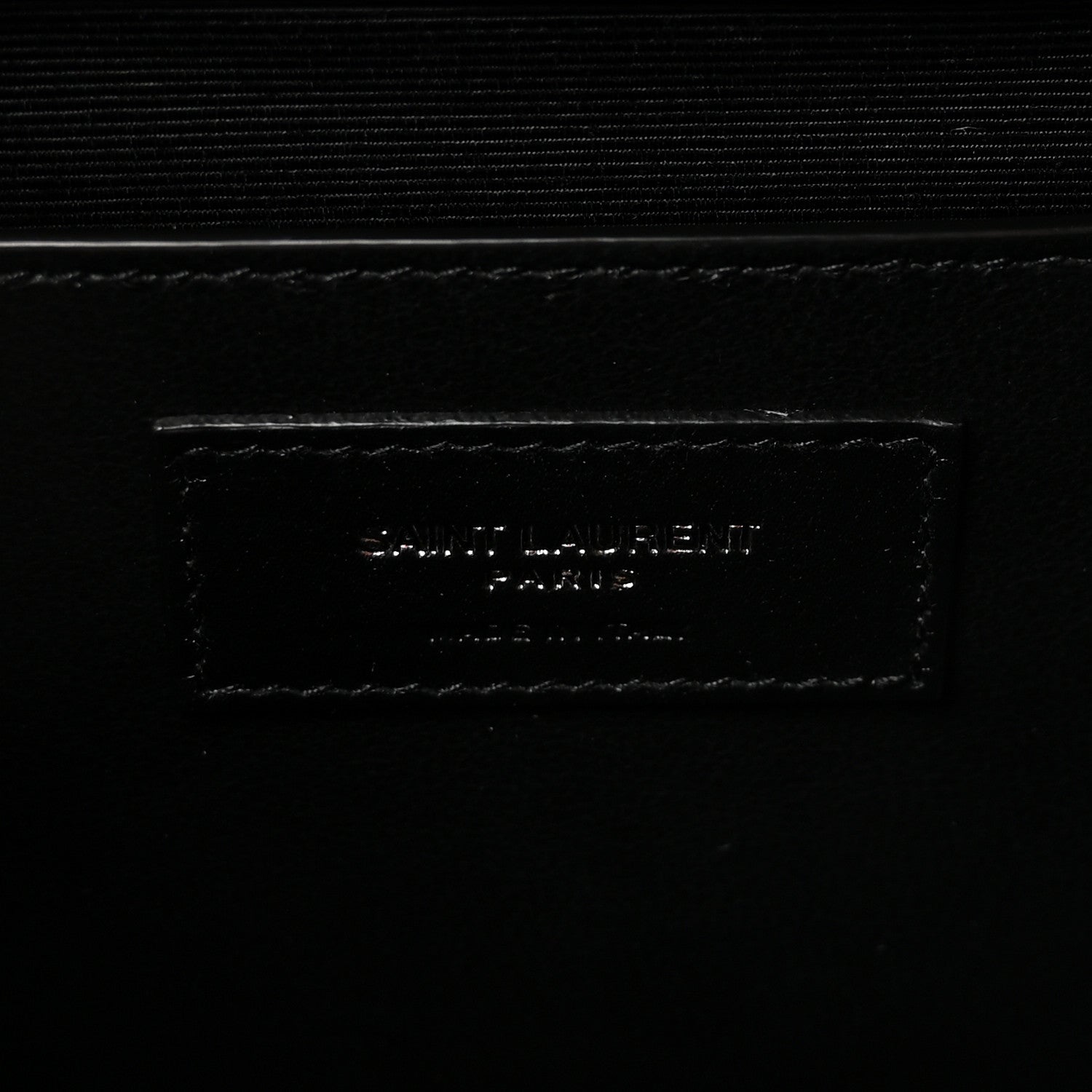 Saint Laurent Grain De Poudre Textured Mixed Matelasse Triquilt Medium Monogram Monochrome Satchel Black 6 of 10