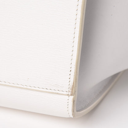 Celine Liege Calfskin Small Trapeze White 13 of 15