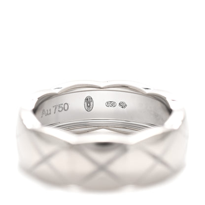 Chanel 18K White Gold Small Coco Crush Ring 51 5.75 6 of 7