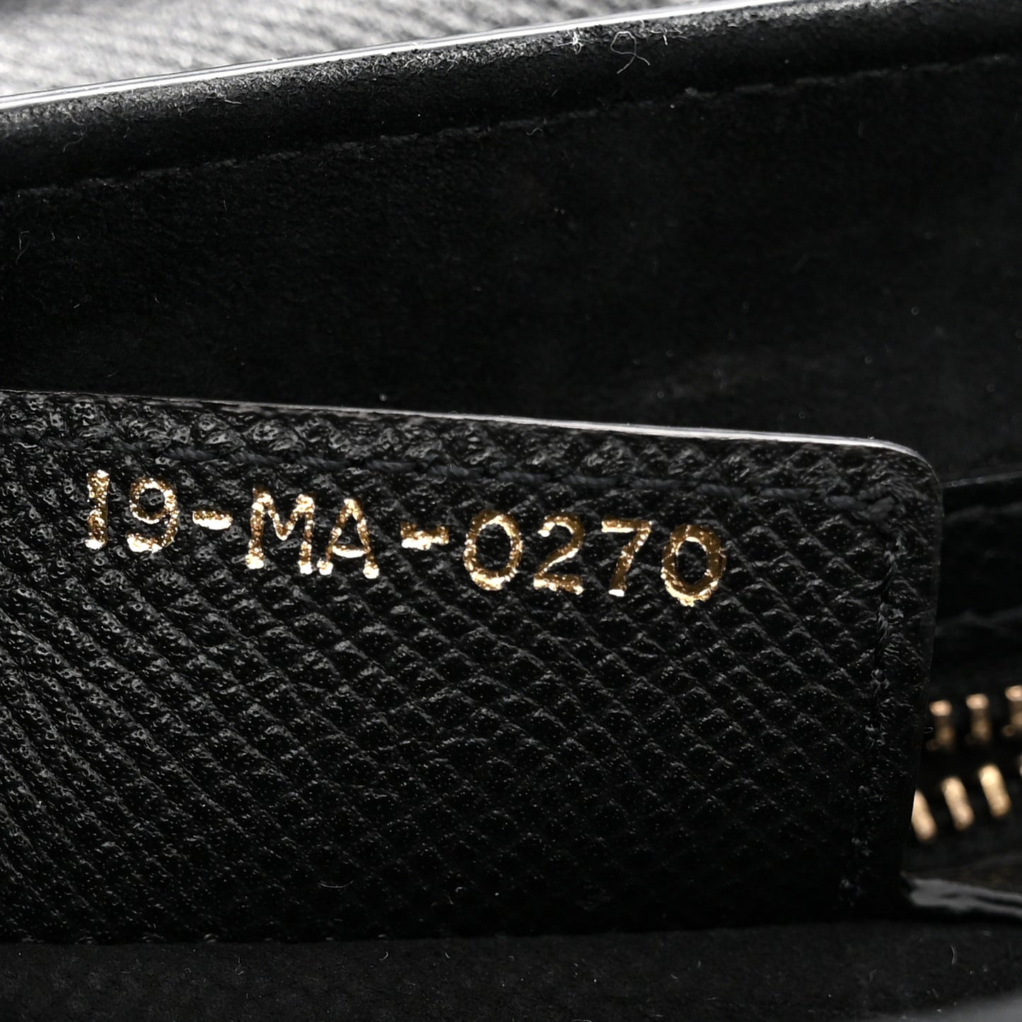 Grained Calfskin Saddle Bag Black