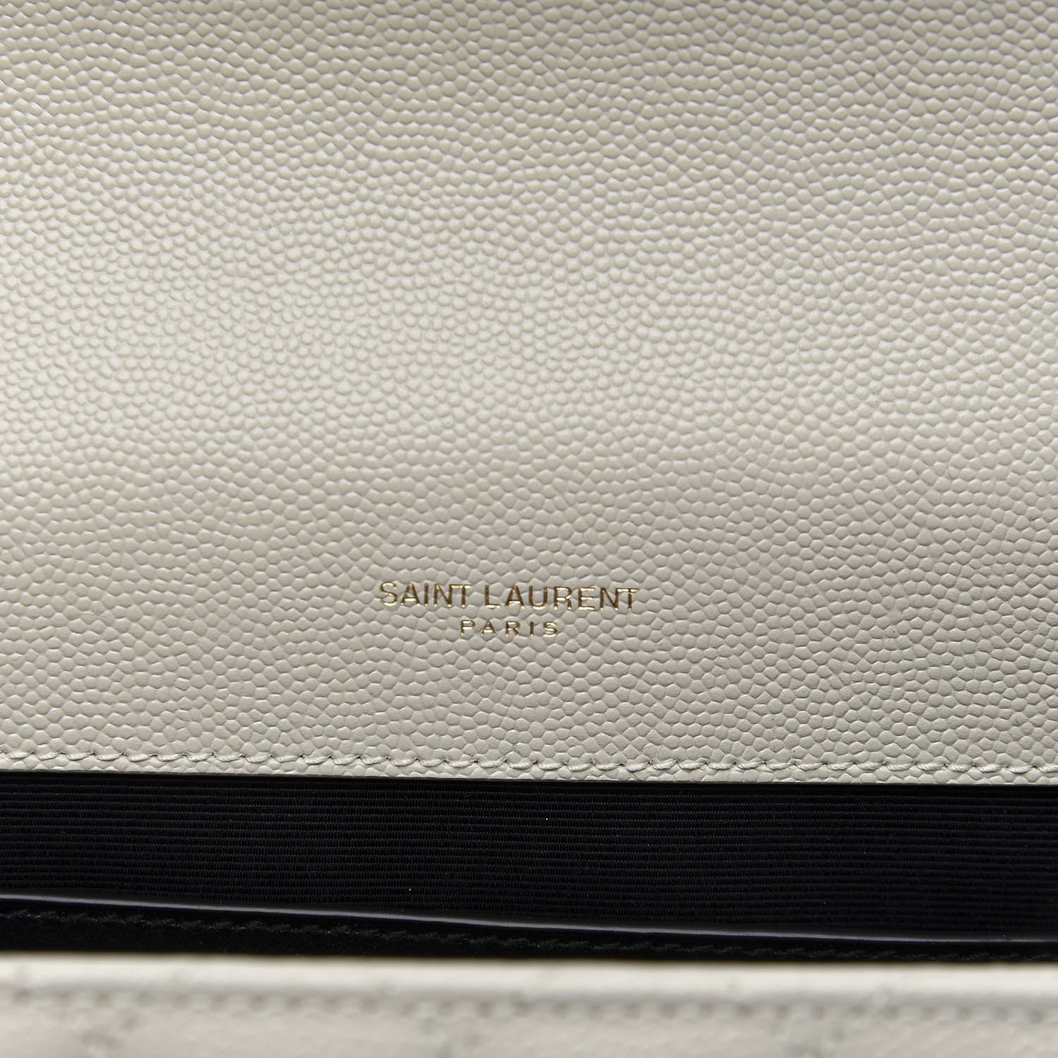 Saint Laurent Grain De Poudre Textured Mixed Matelasse Medium Triquilt Monogram Satchel Crema Soft 8 of 10