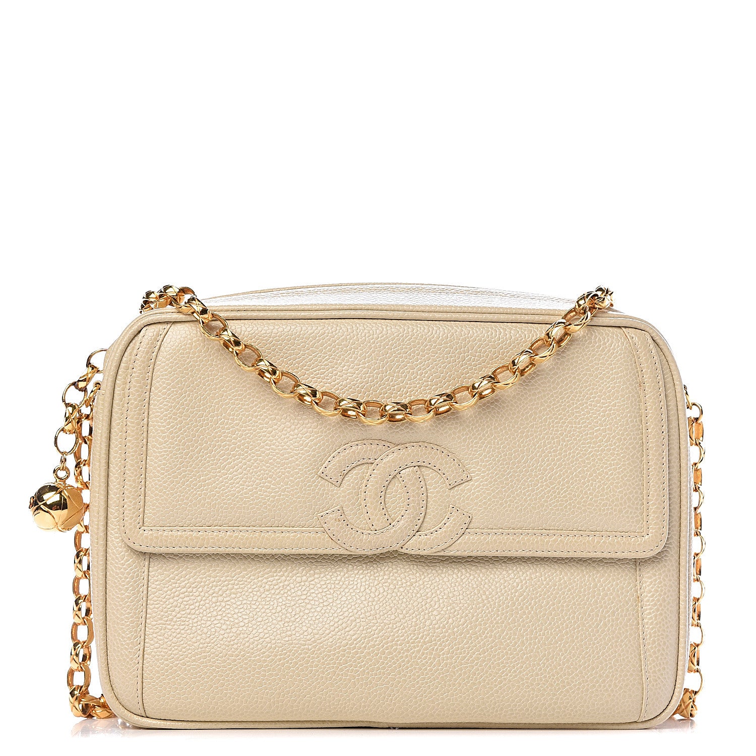 Chanel Caviar CC Camera Case Beige 1 of 14