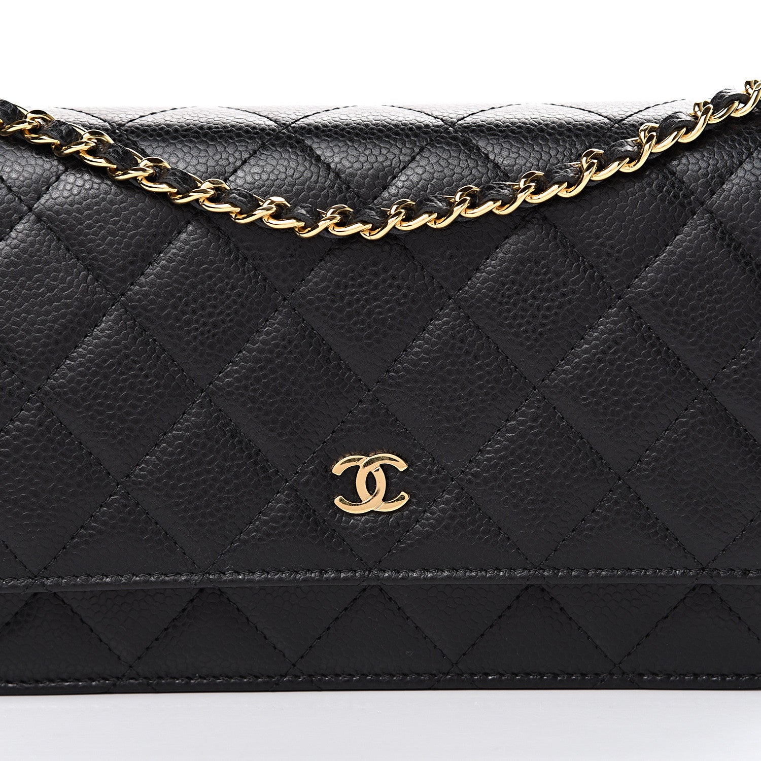 Chanel Caviar Quilted Wallet On Chain WOC Black 8 of 11