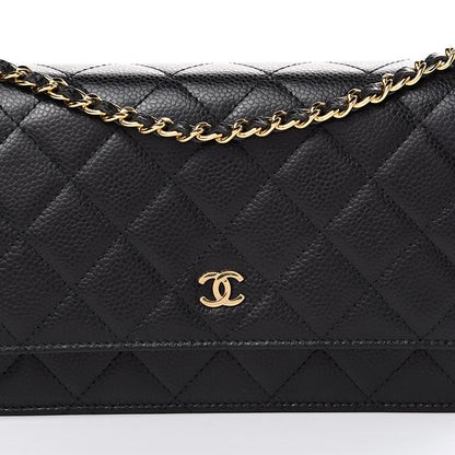Chanel Caviar Quilted Wallet On Chain WOC Black 8 of 11