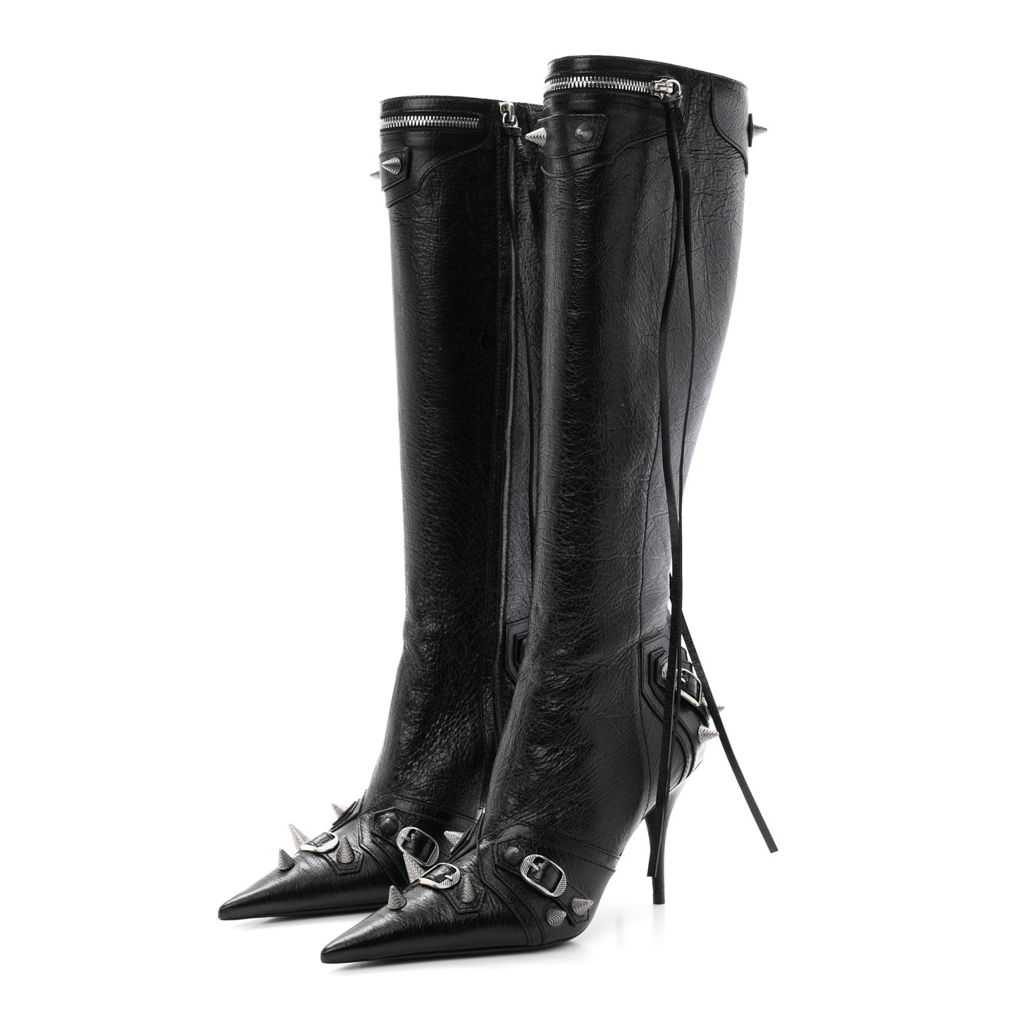 Agneau Arena Spike Spiked Cagole 90mm Boots 38 Black
