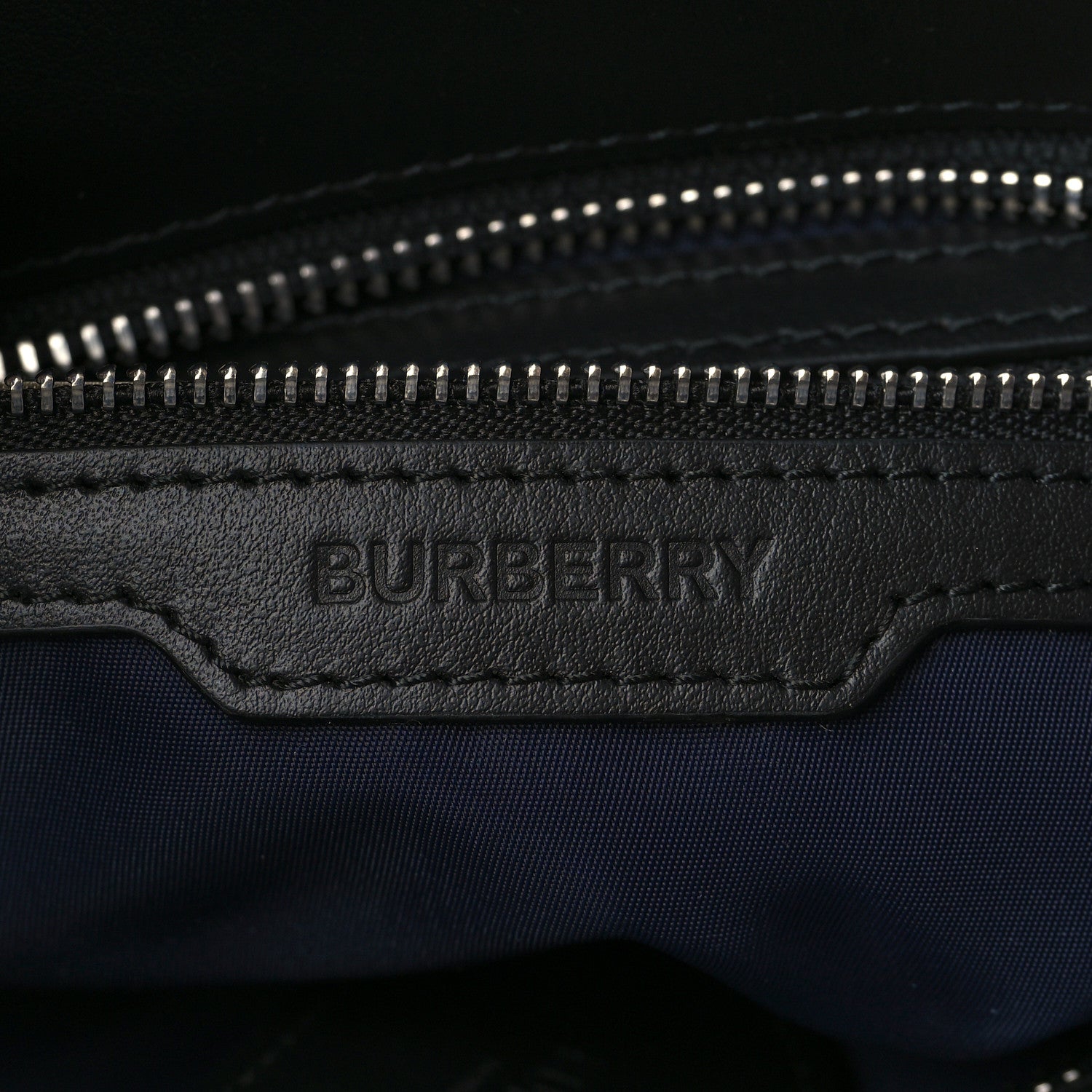 Burberry Nylon Logo Small Ardwell Tote Navy 6 of 8