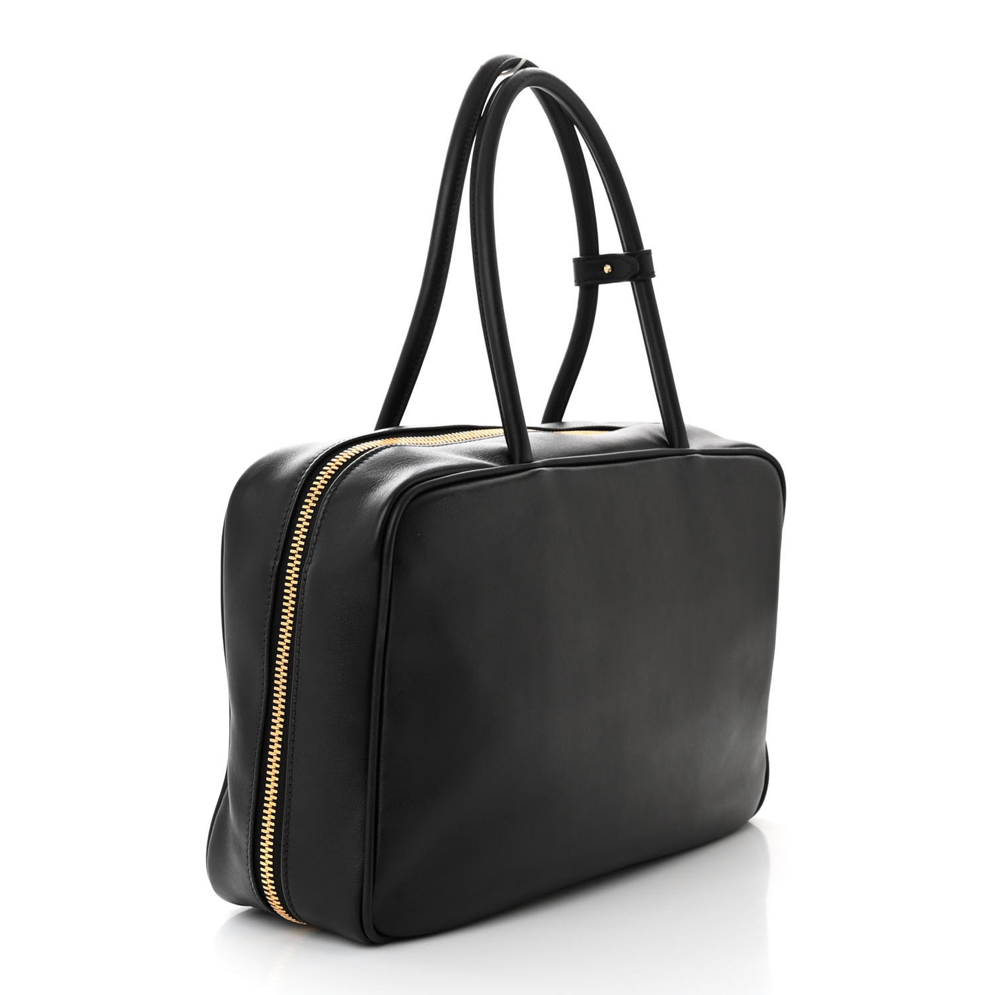 Soft Calf Softy Beau Top Handle Bag Black