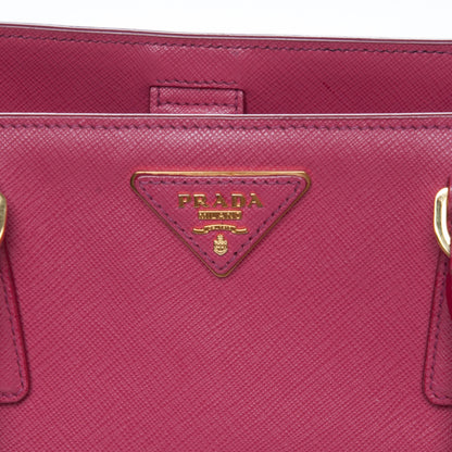 Prada Saffiano Lux Medium Tote Peonia 7 of 11
