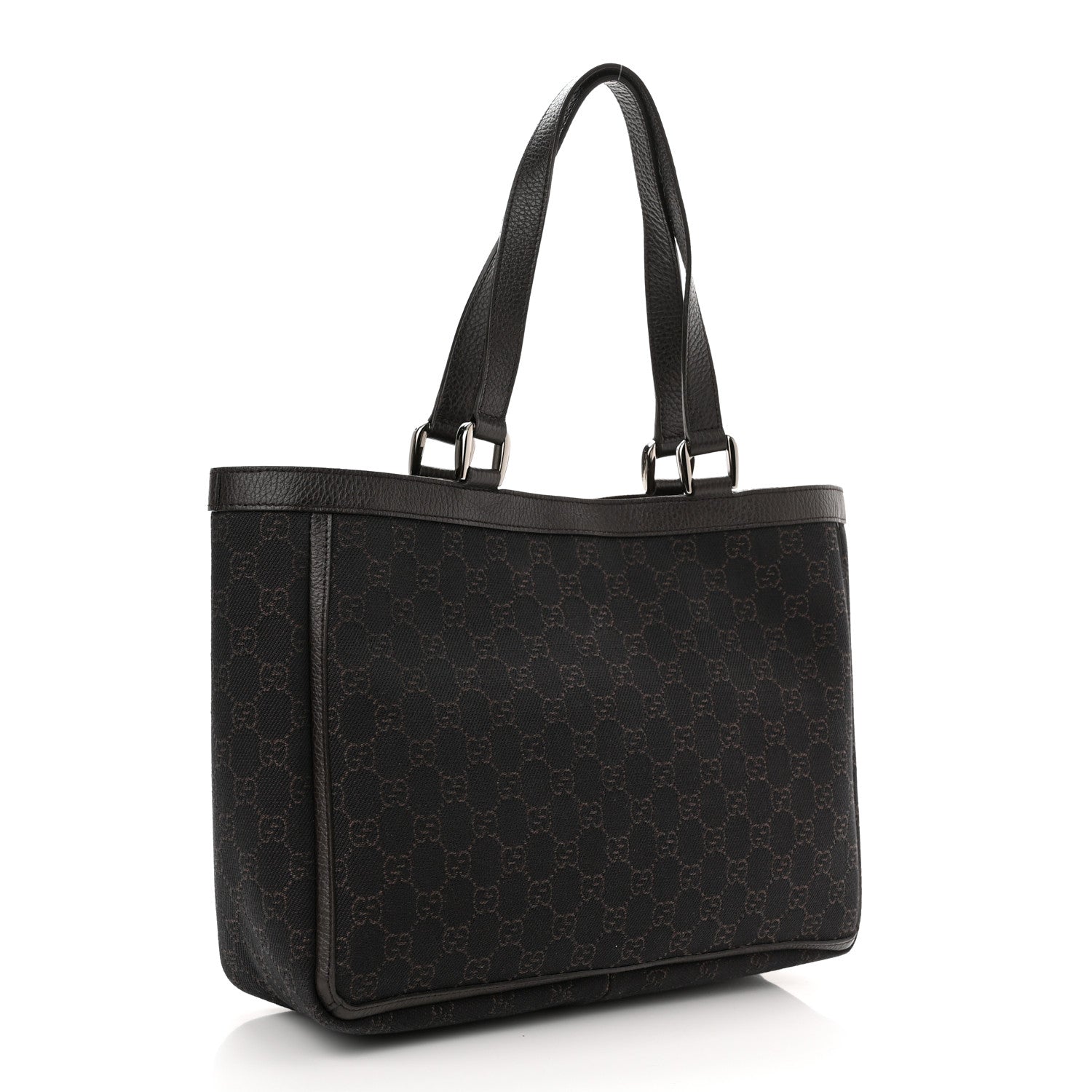 Gucci Monogram Abbey D Ring Tote Black 3 of 10