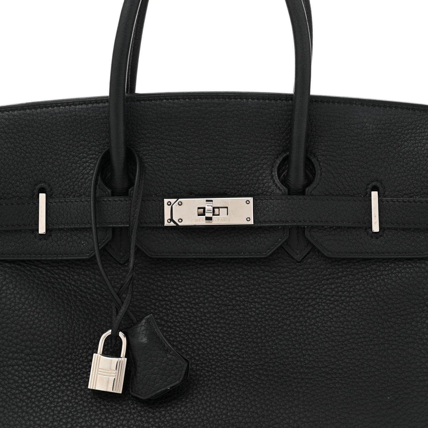 Hermes Taurillon Clemence Birkin 35 Black 8 of 12