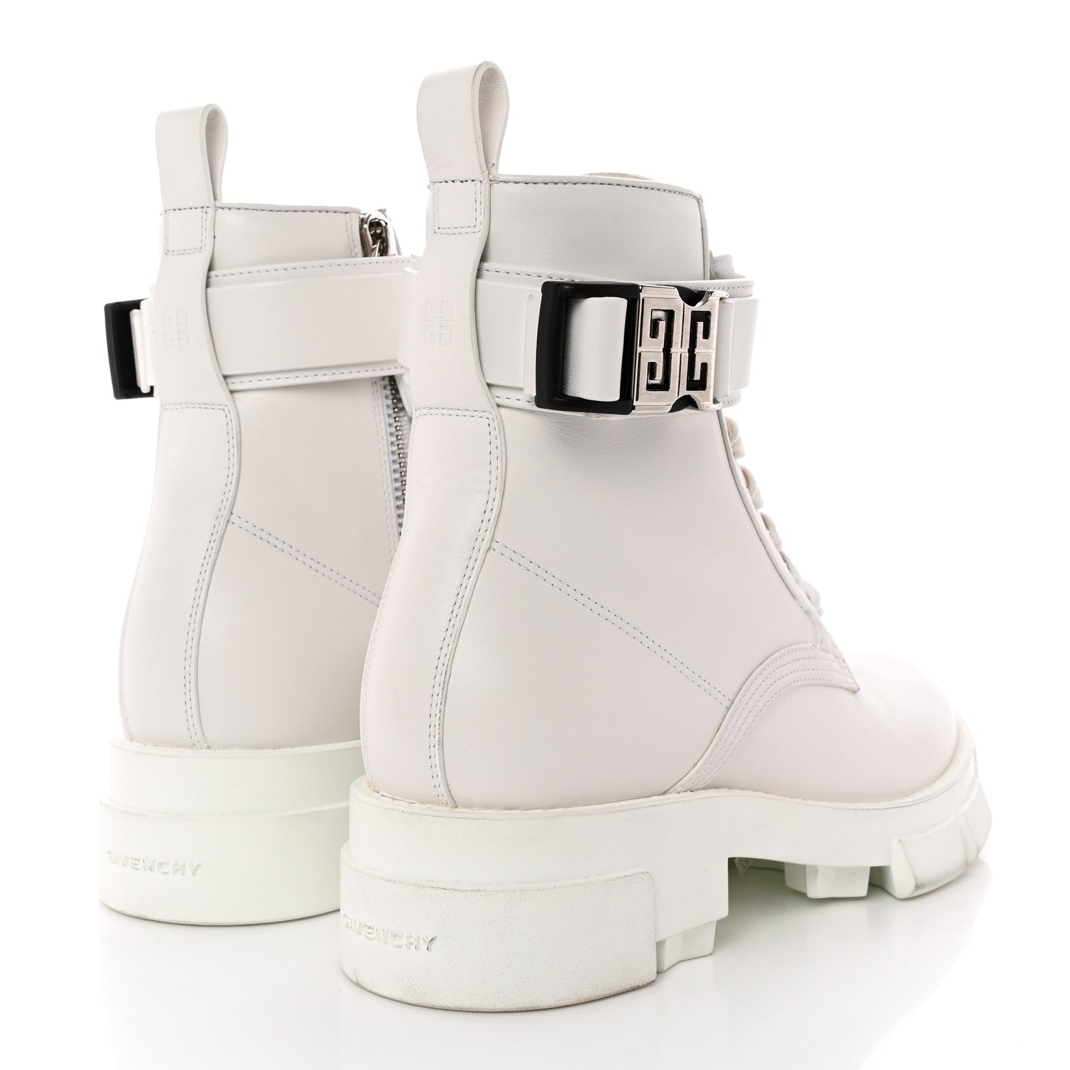 Givenchy Calfskin 4G Terra Boots 39 White 4 of 14