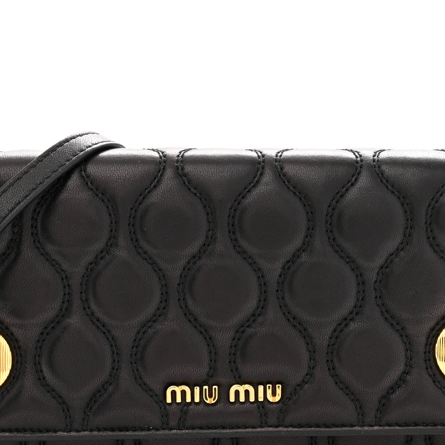 Nappa Padded Wallet On Chain Black