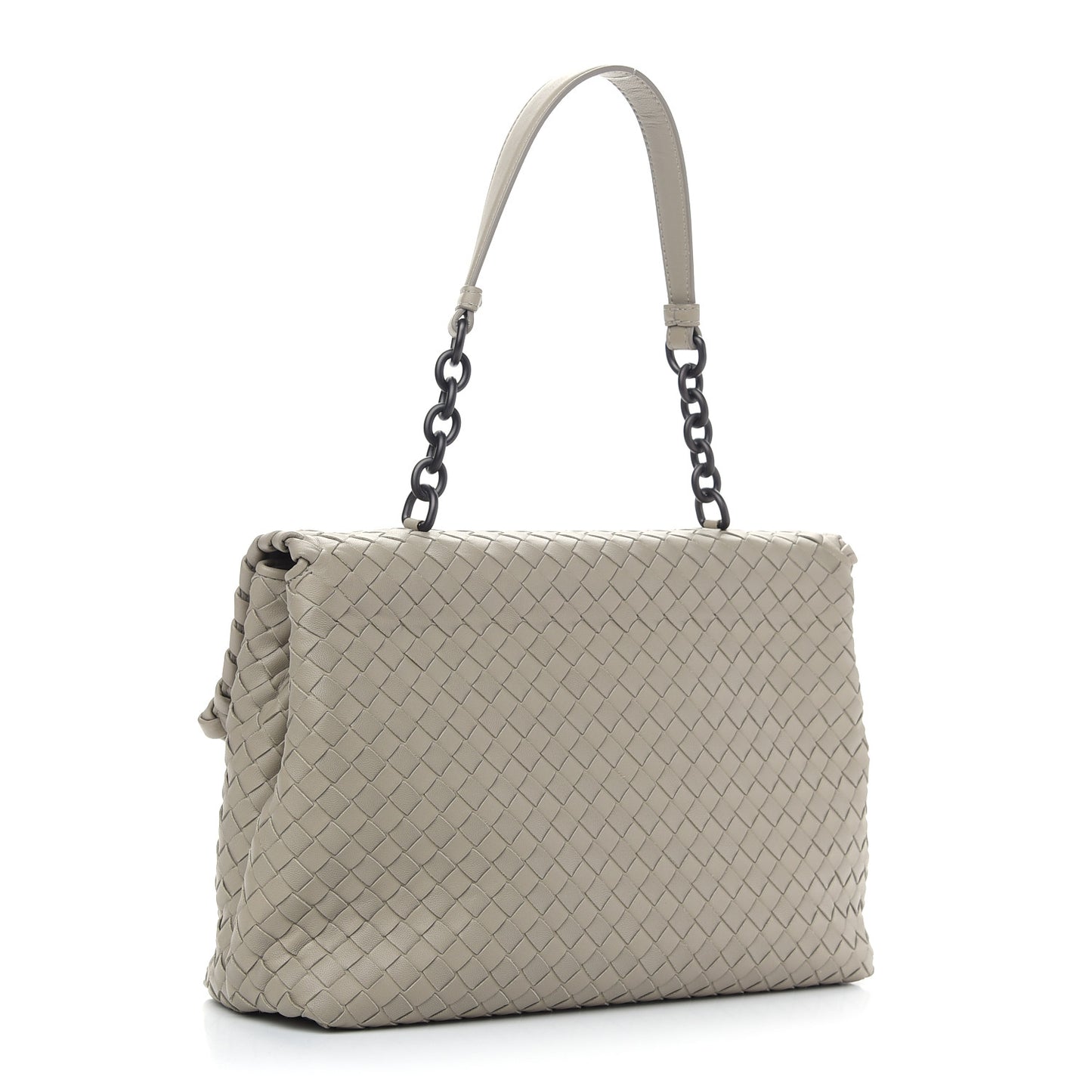Nappa Intrecciato Large Olimpia Bag Steel