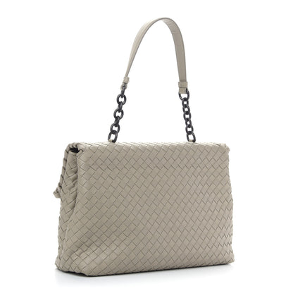 Bottega Veneta Nappa Intrecciato Large Olimpia Bag Steel 3 of 8