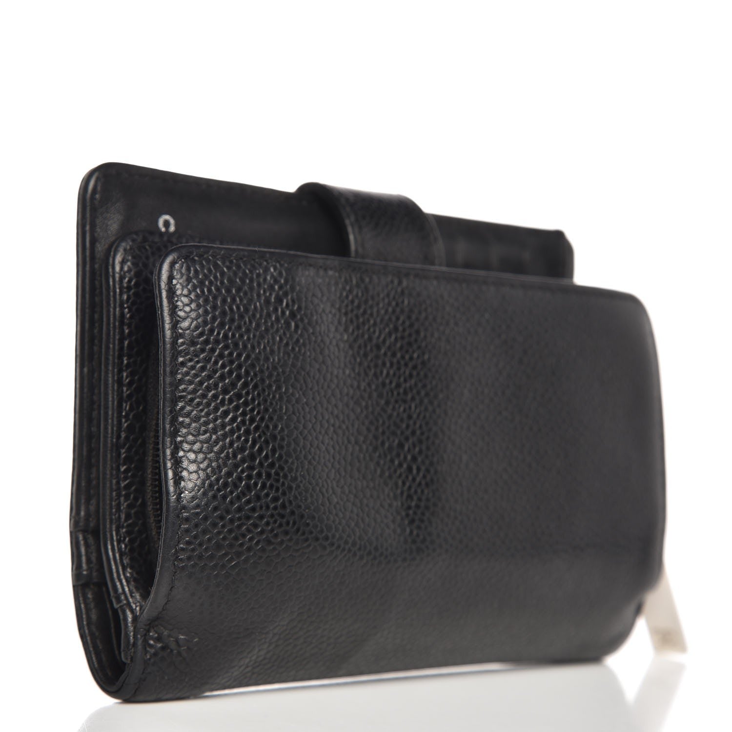 Chanel Caviar Timeless CC Zipped Pocket Wallet Black 3 of 16