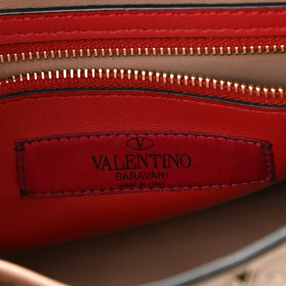Valentino Garavani Lambskin Medium Rockstud Spike Shoulder Bag Poudre 5 of 7