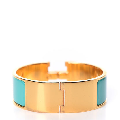 Hermes Enamel Wide Clic Clac H Bracelet PM Emerald 3 of 5