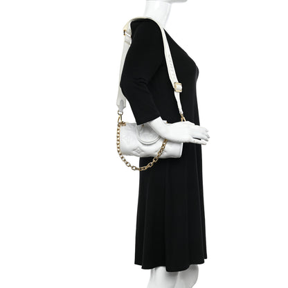 Louis Vuitton Calfskin Bubblegram Papillon BB Snow White 2 of 10