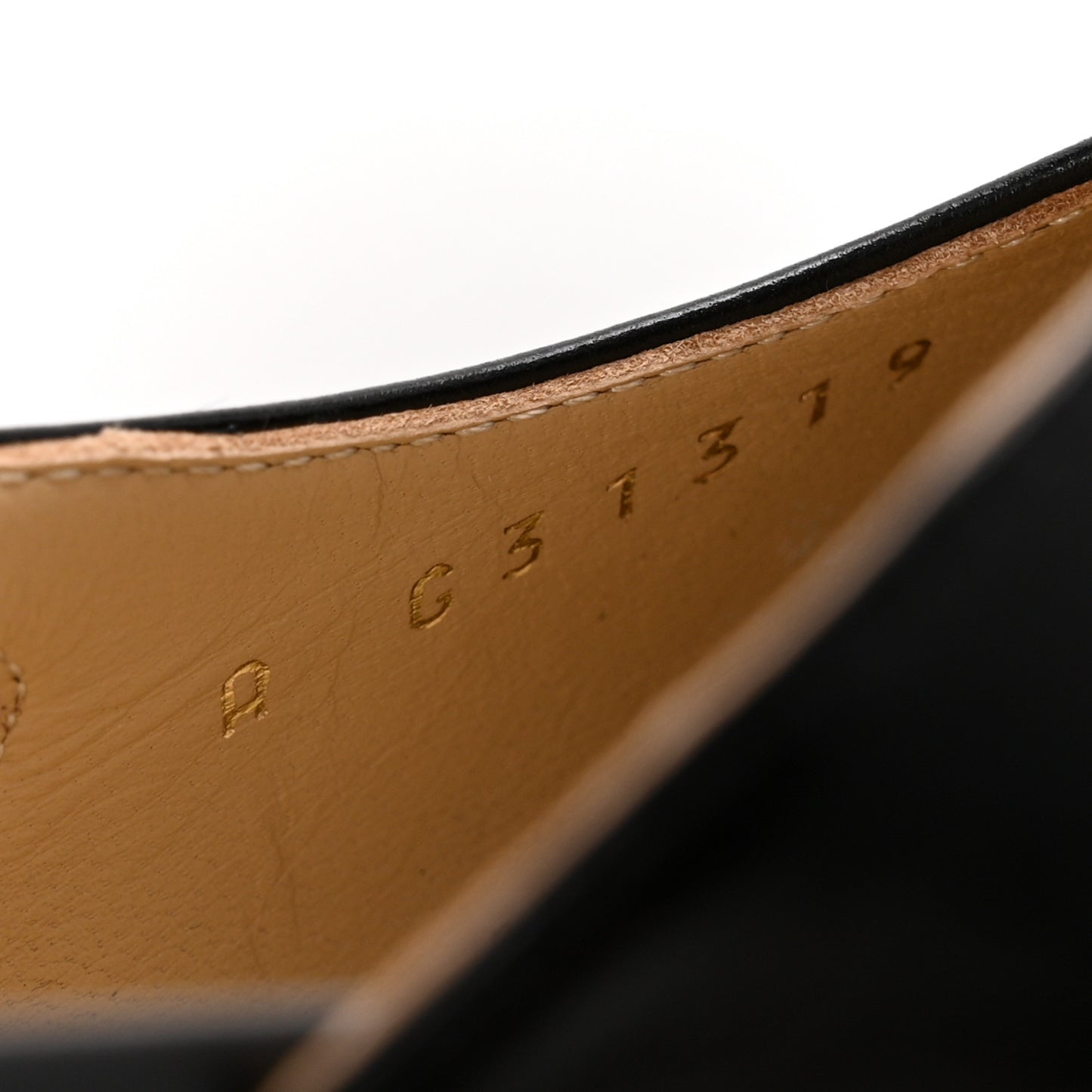 Goatskin Grosgrain Cap Toe CC Slingback Sandals 38.5 Black