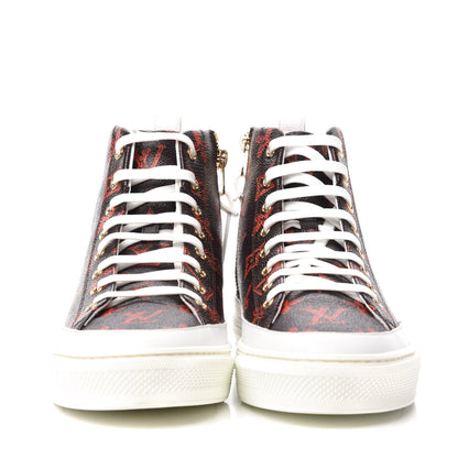 Louis Vuitton Catogram Stellar Sneaker Boots 38 Marron 2 of 8