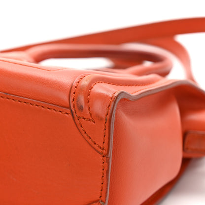 Celine Smooth Calfskin Nano Luggage Orange 10 of 22