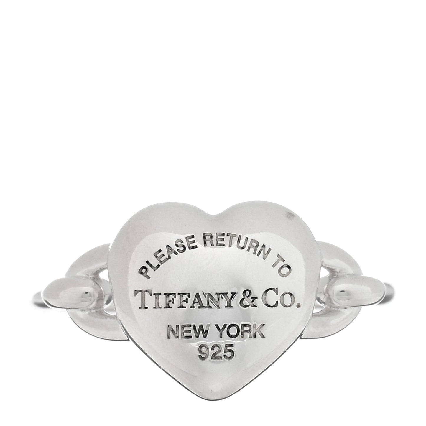 Sterling Silver Return to Tiffany Full Heart Ring 53 6.25