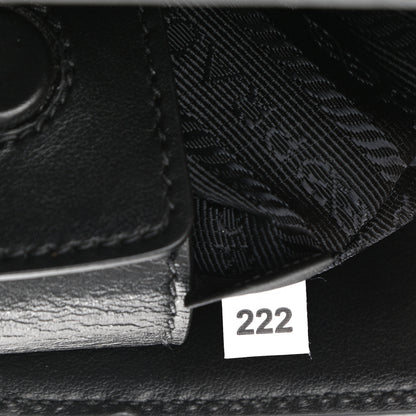 Prada Saffiano Soft Calfskin Small Zippered Tote Black 8 of 11