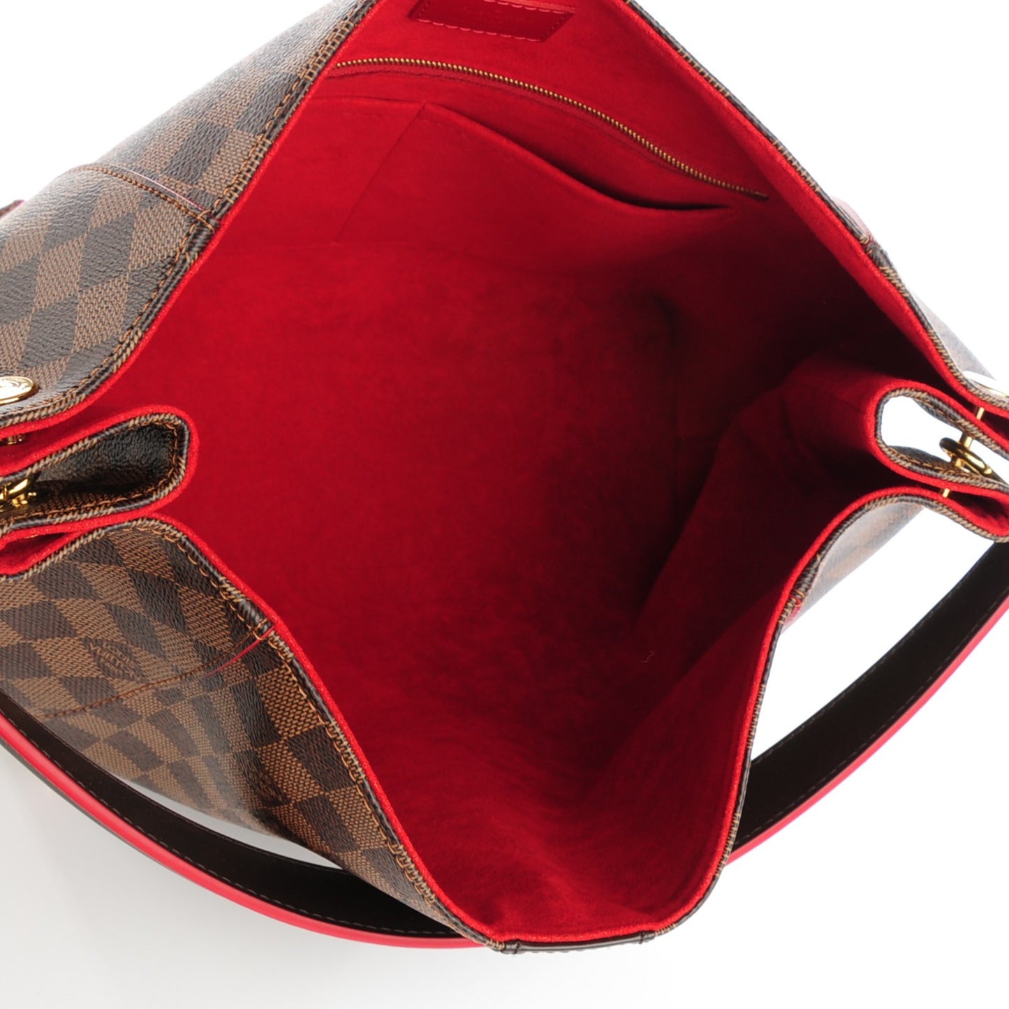 Damier Ebene Caissa Hobo Cherry