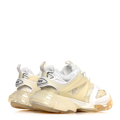 Balenciaga Rubber Mesh Fabric Clear Sole Womens Track Sneakers 36 White Transparent 4 of 7