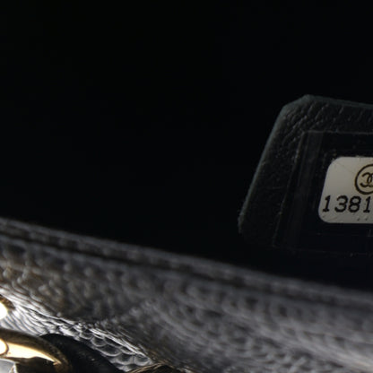 Chanel Caviar Quilted Petit Shopping Tote PST Black 7 of 12