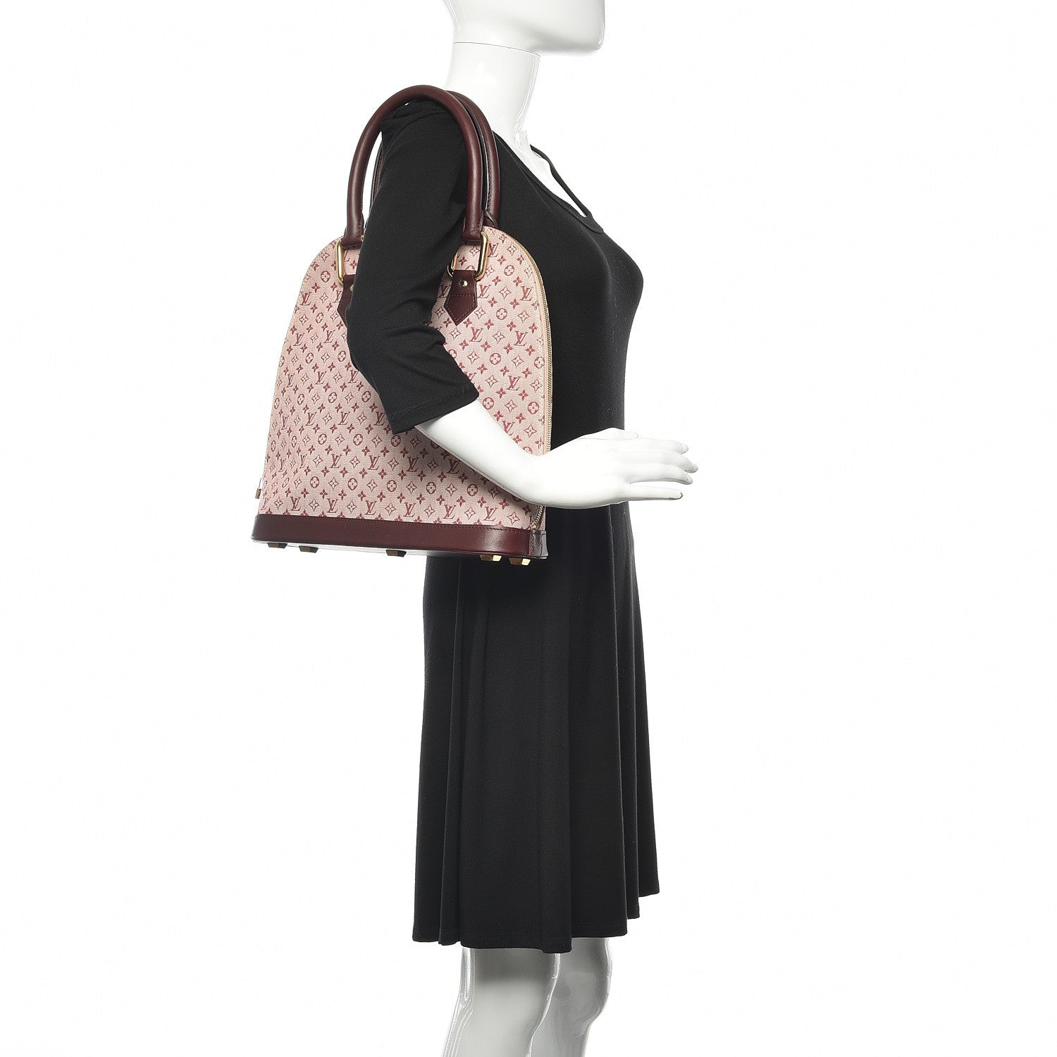 Louis Vuitton Mini Monogram Alma Haut Cherry 2 of 13
