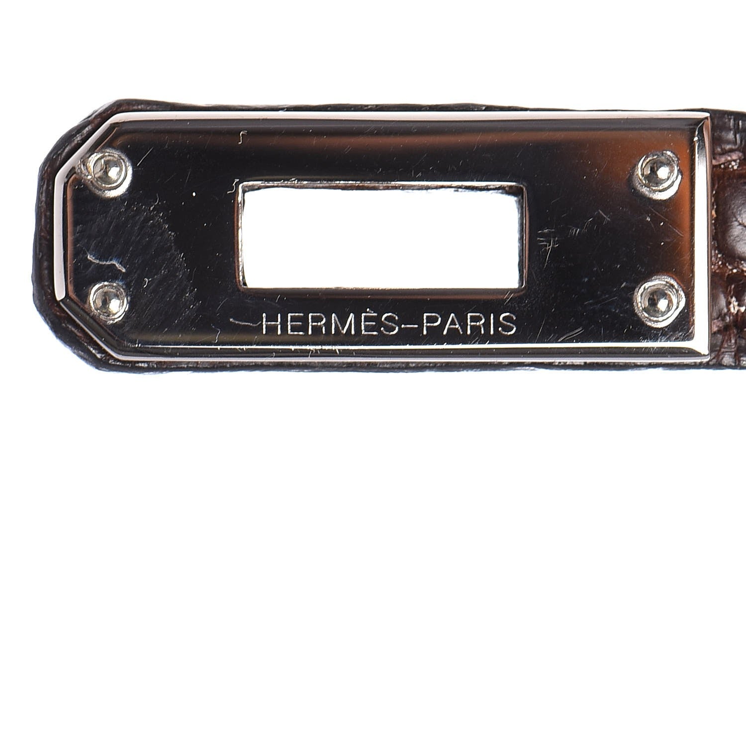 Hermes Matte Niloticus Crocodile Kelly Pochette Havane 8 of 23