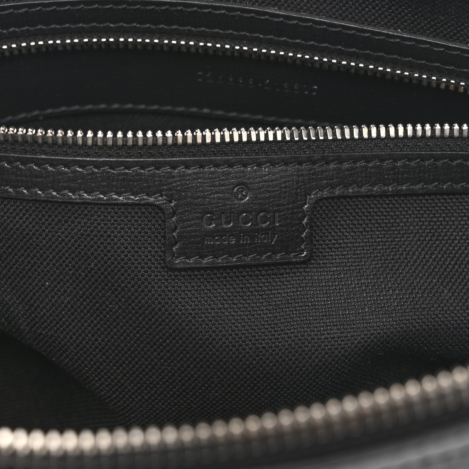 Gucci GG Supreme Monogram Azalea Calfskin Retro Interlocking G Wristlet Messenger Bag Black 6 of 11