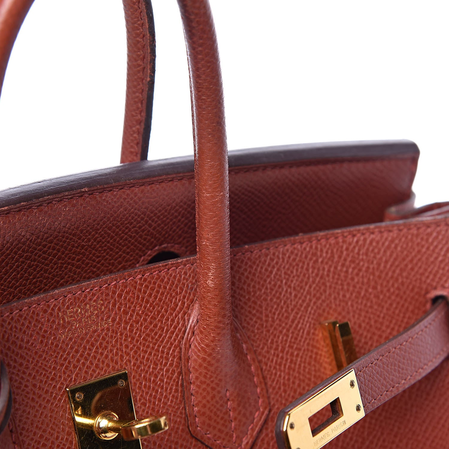 Hermes Epsom Birkin 25 Sienne 8 of 17