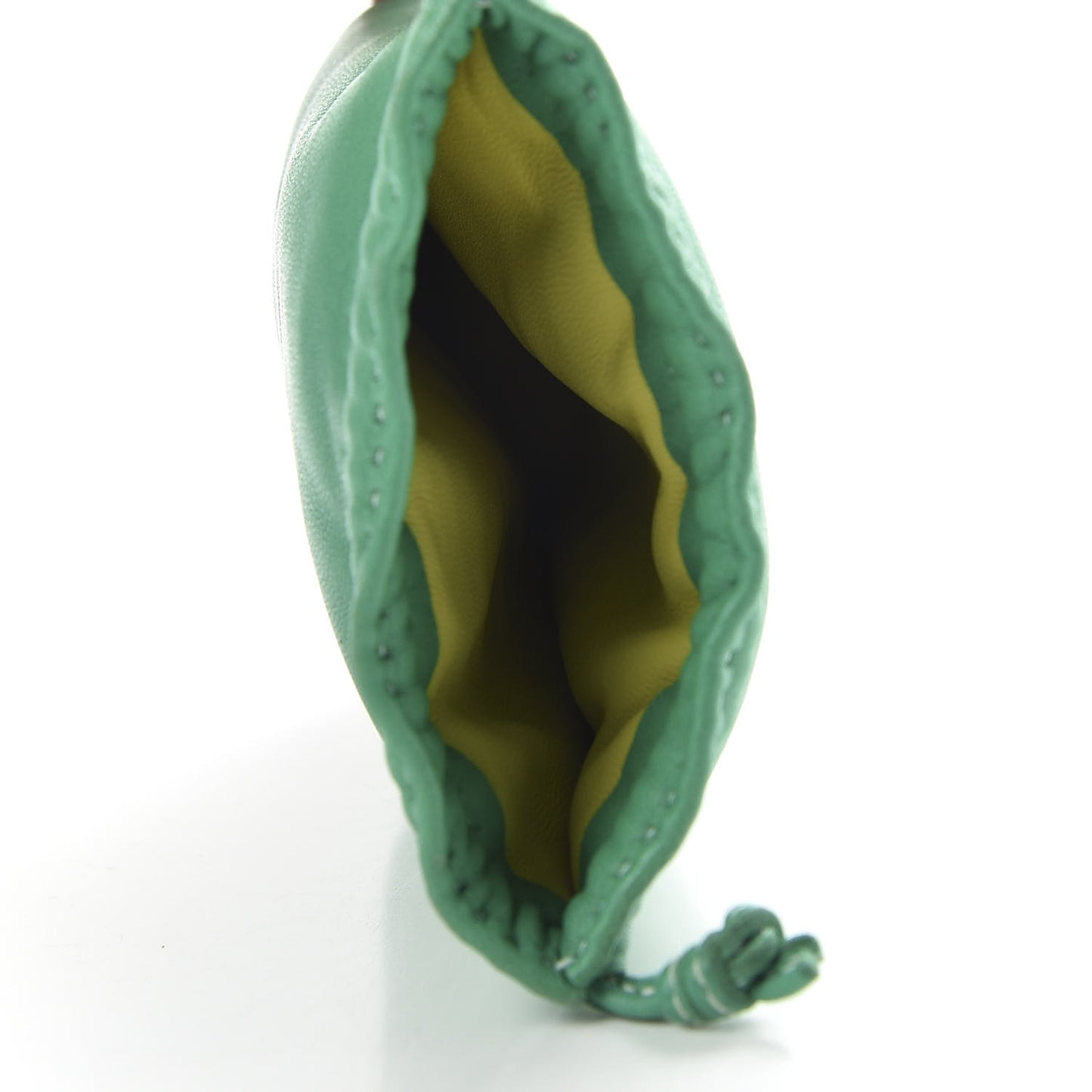 Lambskin Pilo Pouch Menthe Lime