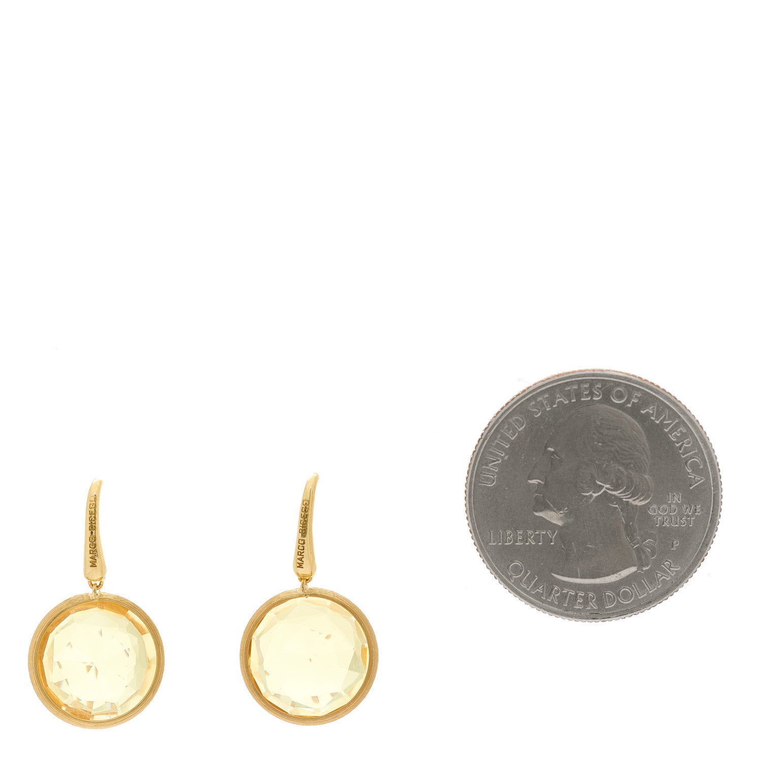 Marco Bicego 18K Yellow Gold Citrine Jaipur Color Drop Earrings 2 of 4