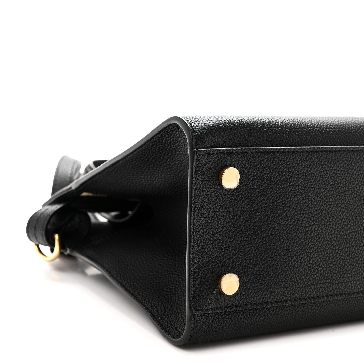 Grainy Calfskin Nova Check Mini Cotswolds Tote Black