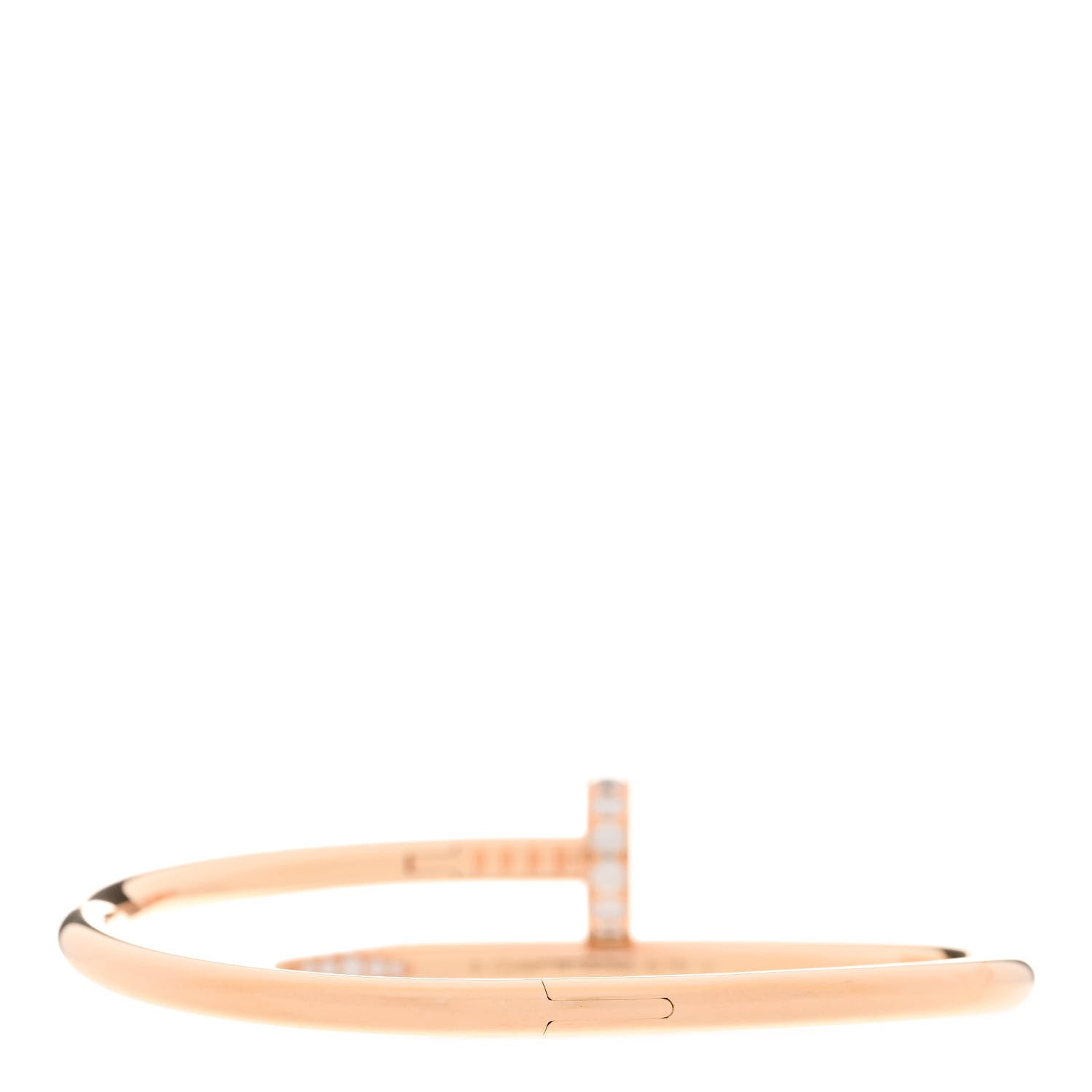 Cartier 18K Pink Gold Diamond Juste Un Clou Bracelet 16 2 of 4