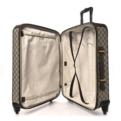 Gucci GG Supreme Monogram Web Medium Savoy Trolley Beige Ebony 4 of 12