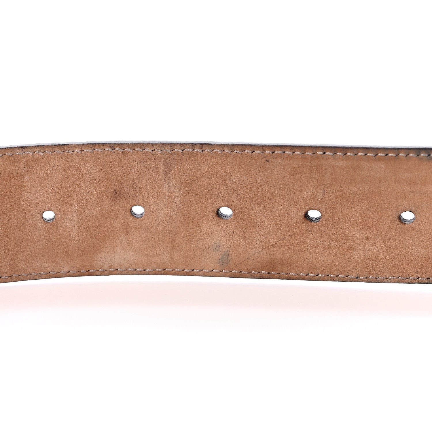 Gucci Calfskin Web Interlocking G Belt 90 36 Navy 6 of 8