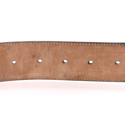 Gucci Calfskin Web Interlocking G Belt 90 36 Navy 6 of 8